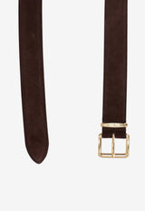 Miu Miu Monogram Leather Belt Brown 5CC5362CSS_F0003