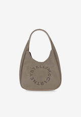 Stella McCartney Small Studded Logo Shoulder Bag Taupe 7B0113WP0590_2942