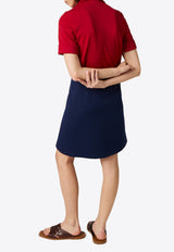 Miu Miu Pleated Mini A-line Skirt Blue MG2679SOOO14OA_F0216