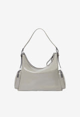 Stella McCartney Dartmoor Patent Leather Shoulder Bag Gray 7B0178WP0632_1220