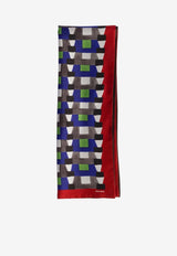 Miu Miu Printed Silk Scarf Multicolor 5FF0652IG3_F0PTA