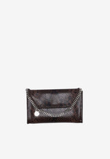 Stella McCartney Falabella Snakeskin Chain Clutch Brown 581238WP0621_2035