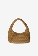 Miu Miu Wander Matelassé Suede Hobo Bag Caramel 5BC183VOOHAB7O_F0393