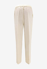 Aspesi Drawstring Linen Pants Beige 0128C19585046_Natural_54417994