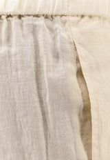 Aspesi Drawstring Linen Pants Beige 0128C19585046_Natural_54417994