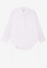 Aspesi Long-Sleeved Oversized Shirt White 5446C11807072_White_54417988