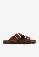 ALOHAS Alba Suede Sandals Brown S10118502BROWN_Brown_54418024