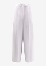 ALYSI Straight-Leg Tailored Pants White 116128P6015BI_White_54417943