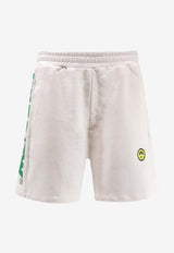 Barrow Logo Casual Shorts White S6BWUABE004412_Cocco_54417969