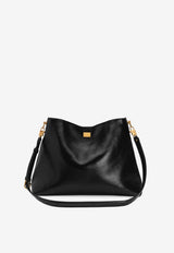 Dolce & Gabbana Large Vittoria Calfskin Shoulder Bag Black BB7942AZ00080999_Black_40005360