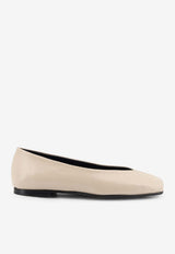 ALOHAS Katia Leather Ballet Flats Cream S10110801CREAM_White_54417981