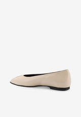 ALOHAS Katia Leather Ballet Flats Cream S10110801CREAM_White_54417981
