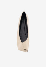 ALOHAS Katia Leather Ballet Flats Cream S10110801CREAM_White_54417981