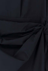 Aspesi Knotted Midi Dress Blue 2988P07601098_Blue_54417970
