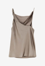 ALYSI Sleeveless Draped Top Taupe 116292P6221TAUPE_Beige_54417997
