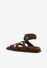 ALOHAS Tide Wraparound Suede Sandals Brown S10115302BROWN_Brown_54418007