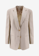 ALYSI Single-Breasted Buttoned Blazer Beige 116807P6057BURRO_BURRO_54417941