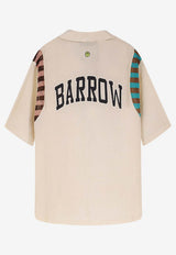 Barrow Bowling Shirt with Knitted Inserts Beige S6BWUASI047013_Beige_54418003