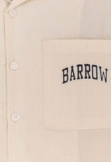 Barrow Bowling Shirt with Knitted Inserts Beige S6BWUASI047013_Beige_54418003