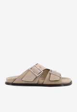 ALOHAS Alba Suede Buckled Sandals Beige S10118501BEIGE_Beige_54417998