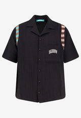 Barrow Bowling Shirt with Knitted Inserts Black S6BWUASI047110_Black_54418022