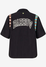 Barrow Bowling Shirt with Knitted Inserts Black S6BWUASI047110_Black_54418022