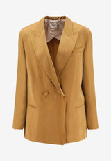 ALYSI Double-Breasted Buttoned Blazer Brown 116822P6062OLIO_OLIO_54417956