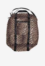 P.A.R.O.S.H Pupil Leopard Print Shoulder Bag Brown D050693PUPIL_808