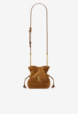 Saint Laurent Mini Jamie Suede Shoulder Bag Brown 8591741U8P7_2916