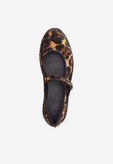 Ralph Lauren Leopard Print Mary-Jane Ballet Flats Brown 818970188001_200