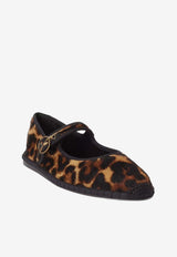 Ralph Lauren Leopard Print Mary-Jane Ballet Flats Brown 818970188001_200
