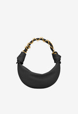 Saint Laurent Mini Amalia Calf Leather Hobo Bag Black 862558AACX7_1000