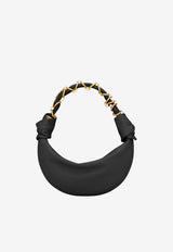 Saint Laurent Mini Amalia Calf Leather Hobo Bag Black 862558AACX7_1000