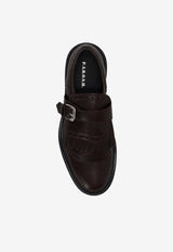 P.A.R.O.S.H Leather Buckled Loafers Brown D070287PECSHOE_086