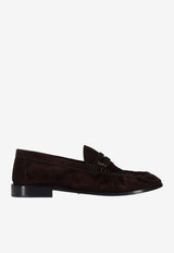 Saint Laurent Le Loafer Suede Leather Loafers Brown 8394712W5AC_6023