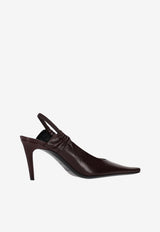 Saint Laurent Anne Marie 75 Slingback Pumps Brown 841183AADF1_2226