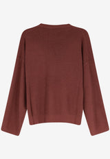Brunello Cucinelli Essential Crewneck Sweater Burgundy M19253200CSB21_MULBERRYPANAMA_54420876