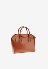 Givenchy Mini Antigona Leather Shoulder Bag Brown BB5148B13A235_Brown_54420920