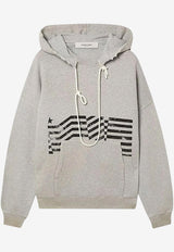 Golden Goose DB Vintage Flag Print Hooded Sweatshirt Gray GUP02545P00238160513_Alluminiumgrey_41114881