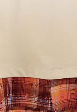 Barrow Graphic Print Layered-Effect Faded T-shirt Beige S6BWUATH022013_Beige_54417927