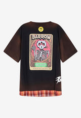 Barrow Graphic Print Layered-Effect Faded T-shirt Black S6BWUATH022110_Black_54417959