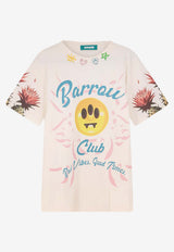 Barrow Printed Crewneck T-shirt Beige S6BWUATH069013_Beige_54417940