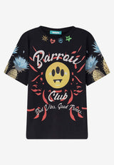 Barrow Printed Crewneck T-shirt Black S6BWUATH069110_Black_54417965