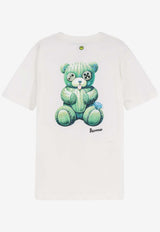 Barrow Bear Print with Back Stitched Trim T-shirt White S6BWUATH079412_Cocco_54417979