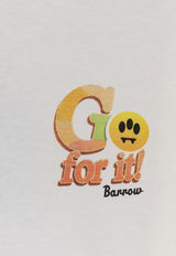Barrow Bear Print with Back Stitched Trim T-shirt White S6BWUATH079412_Cocco_54417979