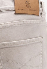 Brunello Cucinelli Logo Patch Chino Pants Beige M277PK2310C7500_BROWNFREDDO_54420974