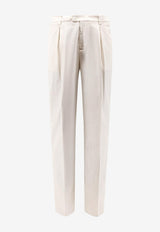 Brunello Cucinelli Essential Straight-Leg Pants Off-white M289L3030FC6007_ENGLISHWHITE_54420869