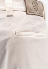 Brunello Cucinelli Essential Straight-Leg Pants Off-white M289L3030FC6007_ENGLISHWHITE_54420869