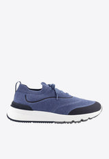 Brunello Cucinelli Stretch-Knit Sneakers Blue MZUAUFO340CIK60_BLUENAVY_54420968
