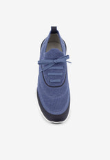 Brunello Cucinelli Stretch-Knit Sneakers Blue MZUAUFO340CIK60_BLUENAVY_54420968